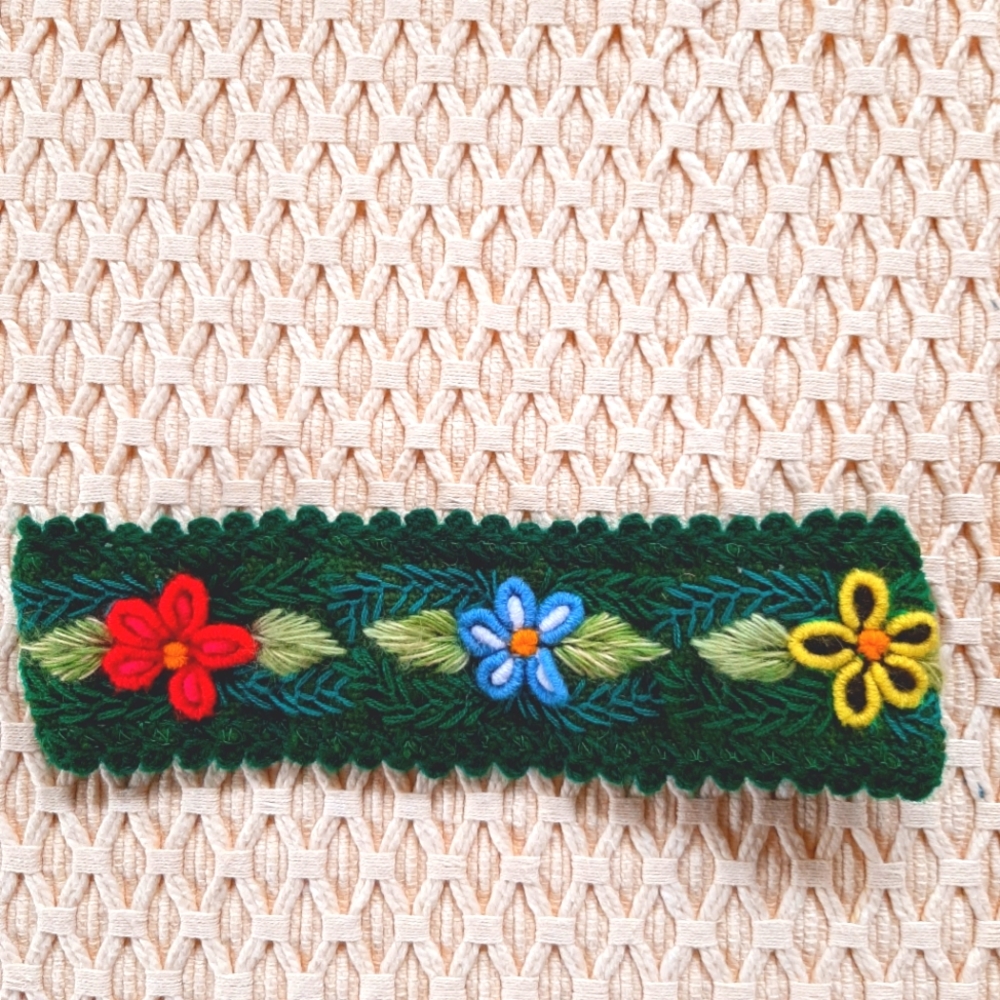 Embroidered Handmade Headmade From Peru